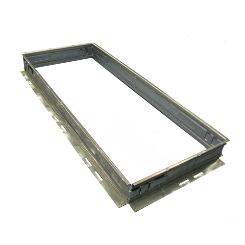 Linear grilles with frame for supply and return.